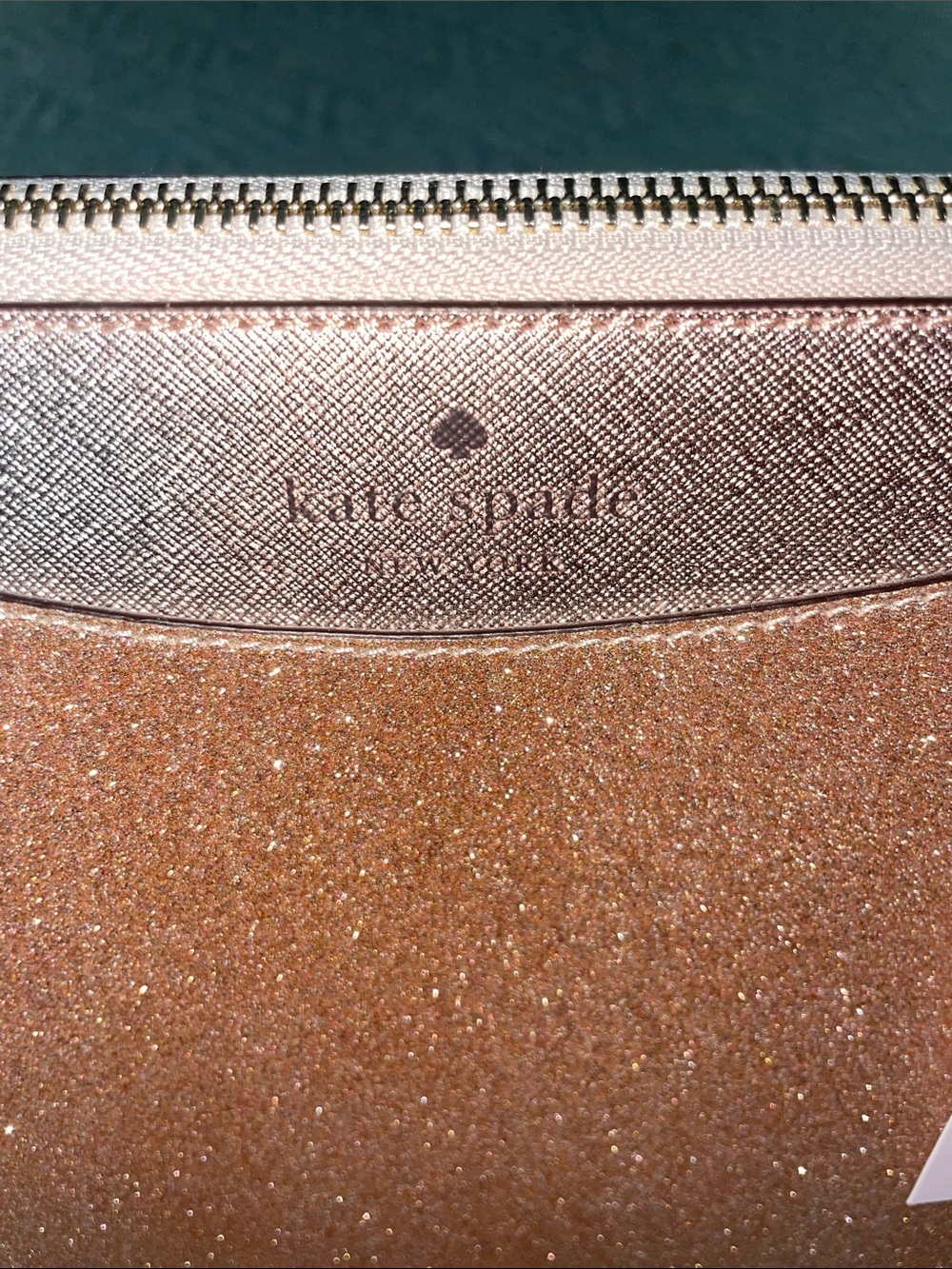 kate spade Glitter Tote in Rose Gold Sparkle - Picture 5 of 11